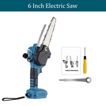체인톱 허스크바나엔진톱 제노아엔진톱 나리온 6인치 11000RPM 브러시리스 전기 톱 핸드 헬드 무선 가든 로, 01 Option 1