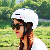 빅이글 킥보드 자전거 어반헬멧 화이트 핑크, 화이트_L