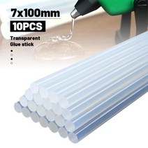 실리콘총 10203050Pcs 7x100mm 투명한 핫멜트 접착제 스틱 전기 총 크래프트 앨범 수리 도구 합금 액세서리, 20Pcs, 20Pcs