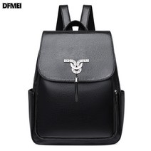 DFMEI 대용량 여성 백팩 스몰 백팩 소프트 가죽느낌 가방