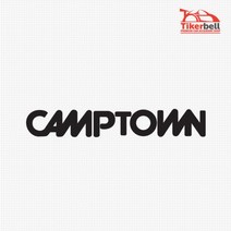 Camptown 캠프타운 로고 캠핑카 차스티커 첫차선물 신차선물, 대형, 그레이