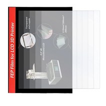 FEP 필름 2개 ANYCUBIC Photon Mono X 6K/ Photon M3/ M3 Plus/ELEGOO Saturn/Saturn S/PHROZEN Sonic 2.9인치, 5pcs/260*200mm