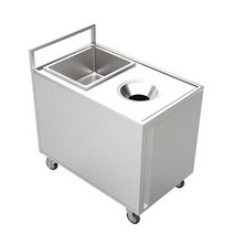 이동식 퇴식대 짬통 잔반처리 구내식당 스텐음식물통, 음식물 수거 트럭(중형)