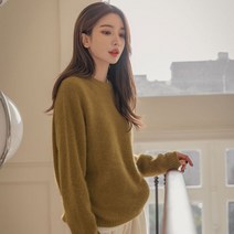 [프리파니]헤어리 홀가먼트 라쿤 니트