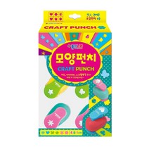 종이나라 모양펀치 6종 세트 소 1cm, 10개