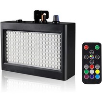 108 LED 무대 스트로브 조명 슈퍼 브라이트 플래시 사운드 활성화 및 속도 제어 흰색 미국 플매트 카펫 러그, [01] Black, [01] 미국 플매트 카펫 러그
