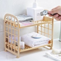 2층 선반 플라스틱 미니 조립식 RD-10118 수납 DIY 정리, 2단 미니선반-핑크