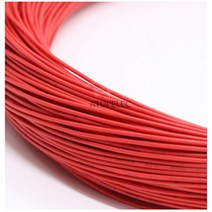 1M UL1015 24/22/20/18/16/14/12/10/8 AWG 600V PVC 주석 도금 구리 연선 케이블 검정/빨강/주황색/노랑/, 04 빨간_01 24AWG