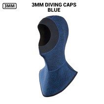 다이빙모자 잠수모자 성인 다이빙 후드 스킨스쿠버 프리다이빙 3mm 2mm 수영 모자, k105 3mm 블루