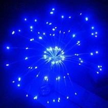 볼라드등 태양 전원 야외 잔디 글로브 민들레 불꽃 놀이 램프 플래시 문자열 120/150 LED 정원 풍경 빛, bule, 1pc 90LED