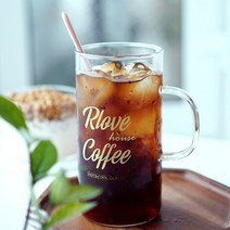 레터링 홈카페컵 내열유리머그 알럽컵 700ml, M-09