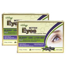 Natures Greenway 네이쳐스 그린웨이 프리미엄 베터 아이 빌베리 12000 루테인 20 30정 2팩