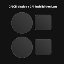 INSTA360 ONE R TWIN EDITION 및 INSTA 360 용 스크린 보호대 4K 와이드 앵글 카메라 LEN LCD 필름 강화 유리 보호, 2Pack LCD and Leica