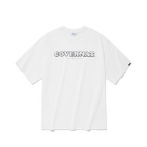 COVERNAT 쿠퍼 로고 티셔츠 화이트