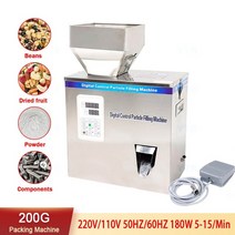 자동계량기 소분기 분말기계 과립 분말 충전 기계 자동 200g 계량 기계 구기자 종자 포장 기계 라운드 호퍼 충전 기계, 사각 호퍼, 110v, 영국