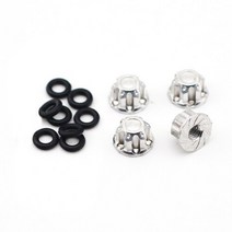 Orlandoo헌터 18mm 알루미늄 합금 휠 허브 및 OP 태블릿 클램프 132 Orlandoo Hunter RC 자동차 업그레이드 부품, Silver Cylindrical n