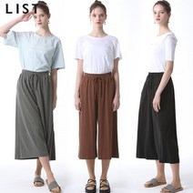 리스트 소프트 터치 와이드 밴딩 팬츠