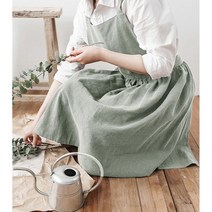 정유미앞치마 모던 원피스 앞치마 어린이집 3가지 타입, A타입, 베이지