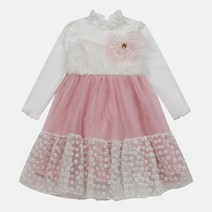 로엠걸즈 면매칭 퍼 원피스RGOM20T3P