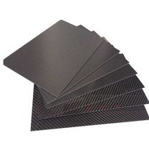 카본판재 고강도 플레이트보드 탄소섬유판 CNC가공, 평직 무광 200X300X0.5mm