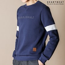 하트비트 테닝슨 맨투맨 베이직핏 라운드 긴팔티셔츠 커플룩 단체복 남자 여자 남여공용 커플티 빅사이즈 단체티