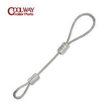 캠핑카제작부품 악세사리 트레일러 안전 케이블 스틸 와이어 로프 270mm 긴 체인 rv 부품 캠퍼 액세서리 캐러밴 구성 요소, 없음