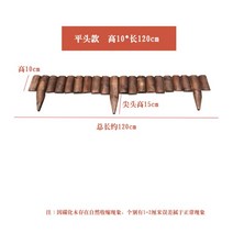 스토비투 목재 원목 정원 나무 울타리 화단 경계 펜스 휀스 텃밭 분리대 테두리 말뚝, B타입 10x길이 120