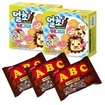 해태제과 얼초 동물그리기 52gx2개+롯데 abc초콜릿72gx3봉, 1개