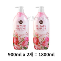 샤워메이트 내추럴 퍼퓸 바디워시 체리블라섬, 1800ml, 2개