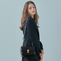 [제이에스티나 백] JOELLE QUILTING MD 크로스백 (블랙) (JHNCHE1BF702BK010)