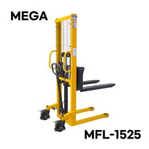 MEGA MEGA 메가 포크리프트 MFL-1016 수동 스태커 지게차, MFL-1525, 1개