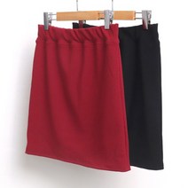 빅사이즈사랑해요 6535L101 골지 미니 스커트 WW