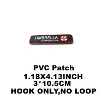 저스트씨 우산 공사 매직 스티커 PVC 접착 배지 가슴 스트립 암밴드 전술 패치 너구리 로고 회사 바이오해저드, [18] P19, 1개