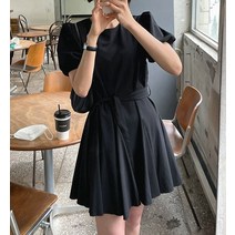 해외직구 원피스 블랙 미니 꾸안꾸 키작녀 하객 데일리 루즈핏 77사이즈 재벌룩 드라마 연예인 사복 패션