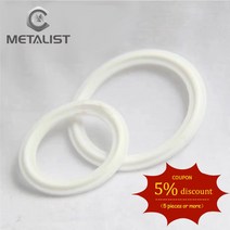 메탈리스트 PTFE 그루브 가스켓 19.25.32.38mm OD 파이프 및 50.5mm 위생 트라이 클램프 유형 페룰 플랜지, 01 PTFE_05 Just for Garza