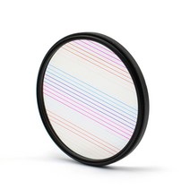 Blue Rainbow Streak 렌즈 필터 특수 효과 Anamorphic 광학 유리 77mm/82mm 플레어 카메라 필터 (DSLR 용, 04 Rainbow_02 82mm