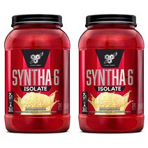 비에스엔 신타 6 아이솔레이트 프로틴 파우더 드링크 믹스 단백질 보충제, 912g, 2개