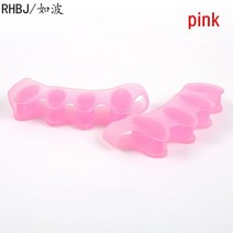 발뒷꿈치패드 실리콘 젤 2 개 엄지 교정기 Bunion 작은 발가락 보호기 분리기 외반증 손가락 교정기 발 관, 11 11 2pcs pink
