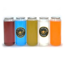 (국내산)큐캔시머제조상품 페트 투명캔 500ml 1박스 126개입(캔뚜껑미포함)