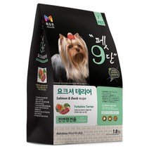목우촌 전연령용 오리 펫9단 요크셔테리어 전용사료 정품, 오리 x 1.8kg x 1개