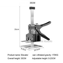 핸드 쟈키 미니 수동 휴대용 소형 자키 작키 리프트 만능 지렛대 무거운 가구 이동 최신 노동 절약형 암 도어 사용 보드 리프터 캐비닛 잭, 1개, e