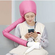 머리 말리는 헤어캡 드라이기연결 건조 머리카락 열캡, 실버