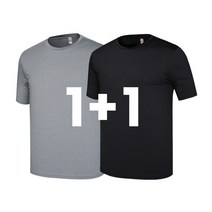 1+1 나인앤나인 시원한 스판 라운드 기능성 쿨티 쿨링 냉감 반팔티셔츠 (S-2XL)