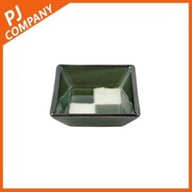 현대기물 유포 도자기 정사각찬기 그린 1P 일식기, 정사각찬기 1P/free