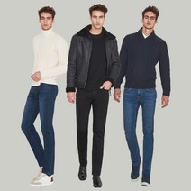 C2 [C2] 남성 라이크라 기모 레이저 데님3종