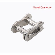 1pcs 08b-1 롤러 체인 피치 12.7mm 스테인레스 스틸 산업용 전송 체인체인 커넥터, 닫힌 커넥터