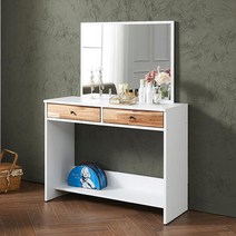 와일드 원목 폭좁은 화장대 거울 콘솔형 책상 여자아이 고등학생 안방 심플, 군청