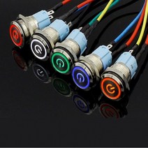 WCD8665813V 스위치 LED 푸시 버튼 전원버튼 버튼소켓 차량, 전원버튼5V그린BL05743