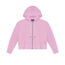 캉골 여성 크롭 집업 후드 Light Rose