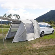 카니발 QM6 차박 도킹 터널형 텐트 베이지 투싼 승용차 qm6